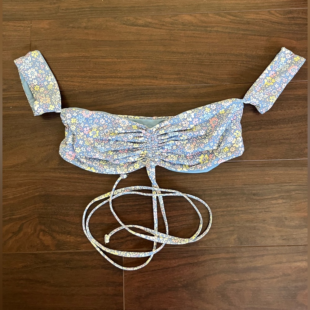 Frankie's Bikinis Light Blue Bikini Top